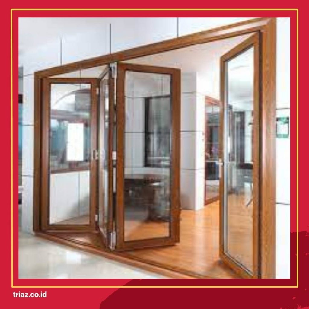 pintu lipat kayu