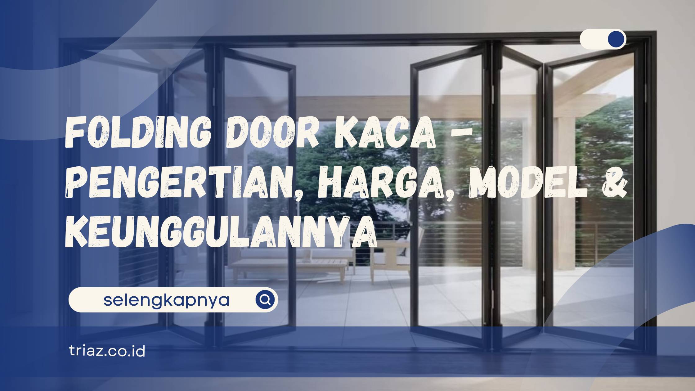 folding door kaca