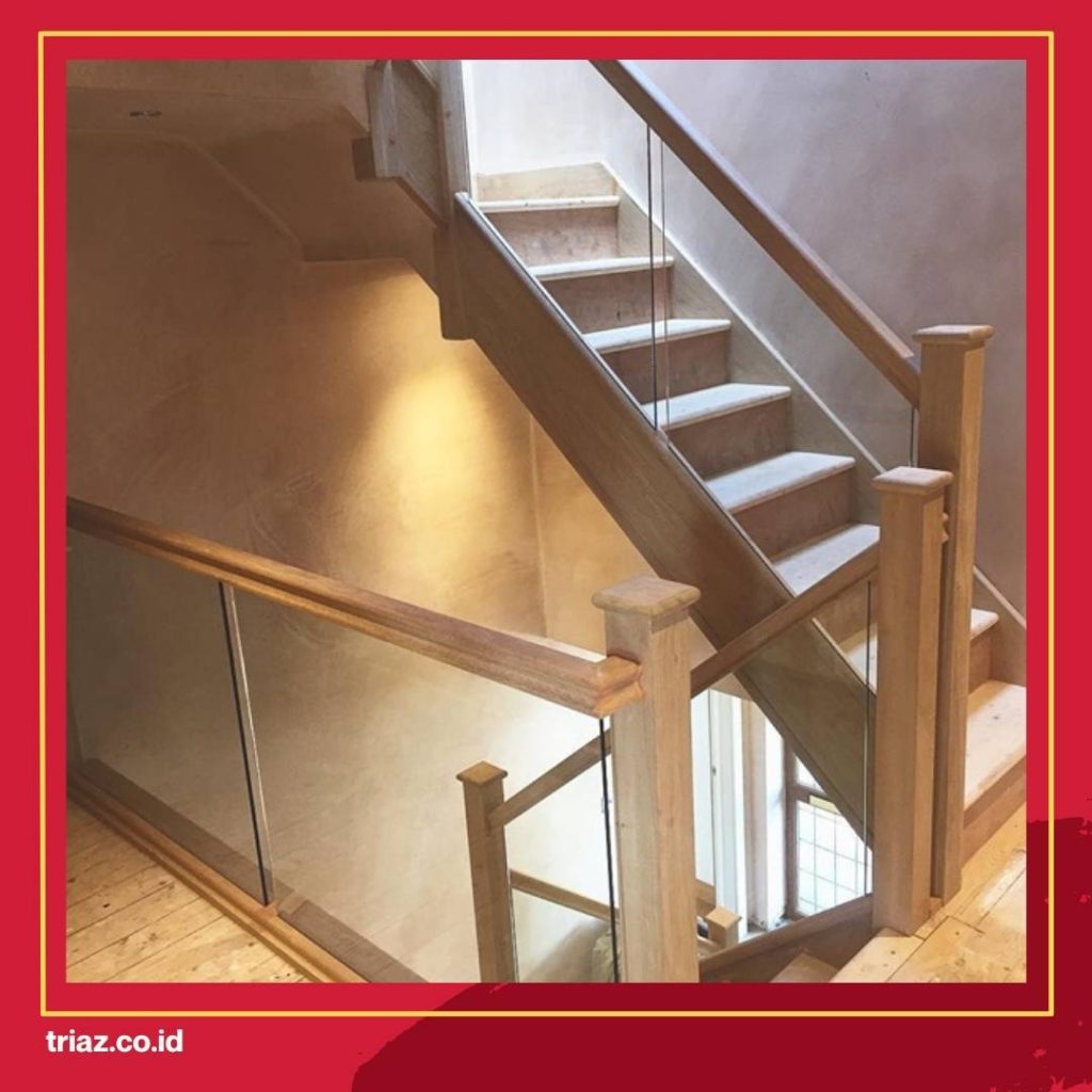 detail ukuran railing tangga