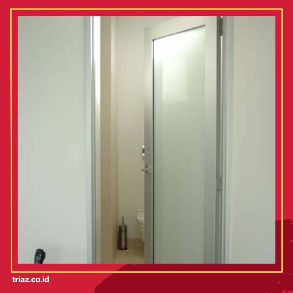 pintu kaca tempered buram